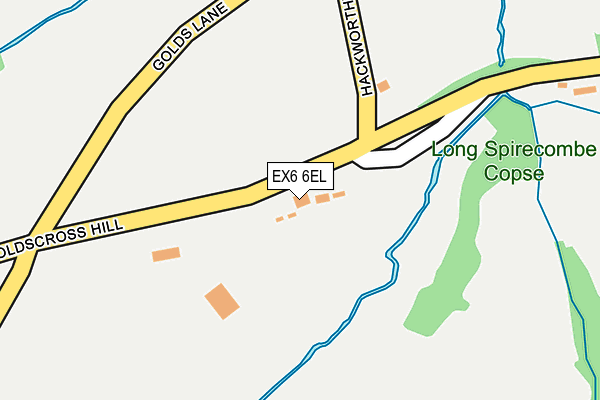 EX6 6EL map - OS OpenMap – Local (Ordnance Survey) EX6 6EL map - OS OpenMap – Local (Ordnance Survey)