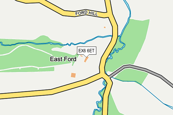 EX6 6ET map - OS OpenMap – Local (Ordnance Survey) EX6 6ET map - OS OpenMap – Local (Ordnance Survey)
