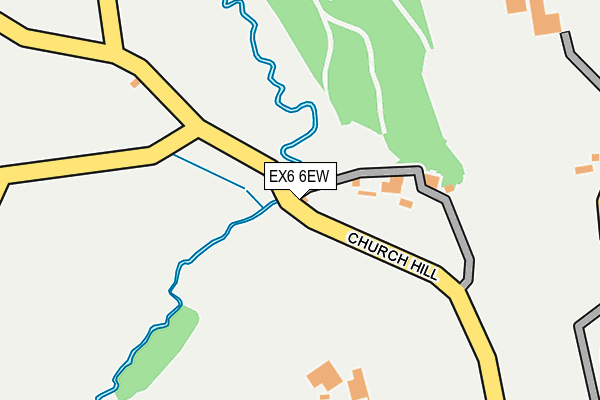 EX6 6EW map - OS OpenMap – Local (Ordnance Survey) EX6 6EW map - OS OpenMap – Local (Ordnance Survey)