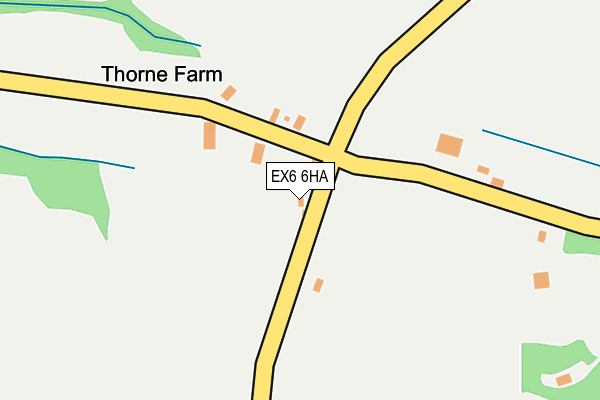 EX6 6HA map - OS OpenMap – Local (Ordnance Survey) EX6 6HA map - OS OpenMap – Local (Ordnance Survey)