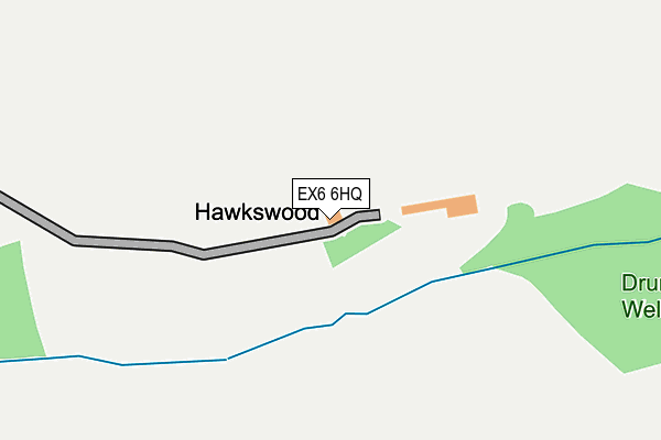 EX6 6HQ map - OS OpenMap – Local (Ordnance Survey) EX6 6HQ map - OS OpenMap – Local (Ordnance Survey)