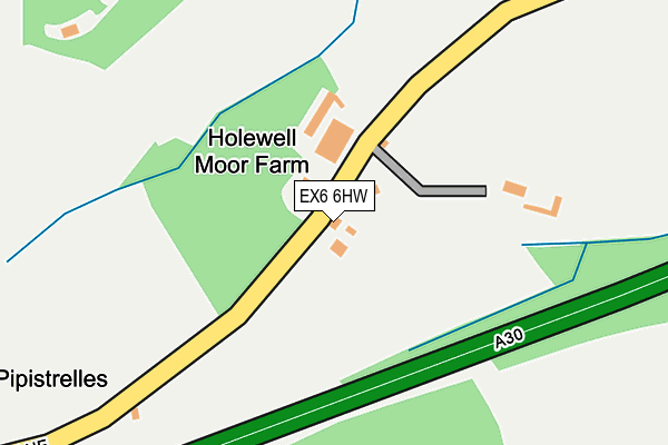 EX6 6HW map - OS OpenMap – Local (Ordnance Survey) EX6 6HW map - OS OpenMap – Local (Ordnance Survey)