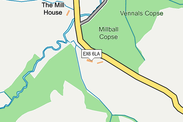 EX6 6LA map - OS OpenMap – Local (Ordnance Survey) EX6 6LA map - OS OpenMap – Local (Ordnance Survey)