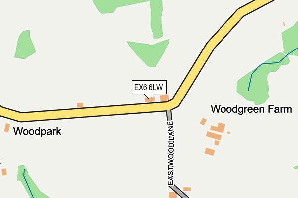 EX6 6LW map - OS OpenMap – Local (Ordnance Survey) EX6 6LW map - OS OpenMap – Local (Ordnance Survey)