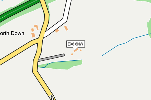 EX6 6NW map - OS OpenMap – Local (Ordnance Survey) EX6 6NW map - OS OpenMap – Local (Ordnance Survey)