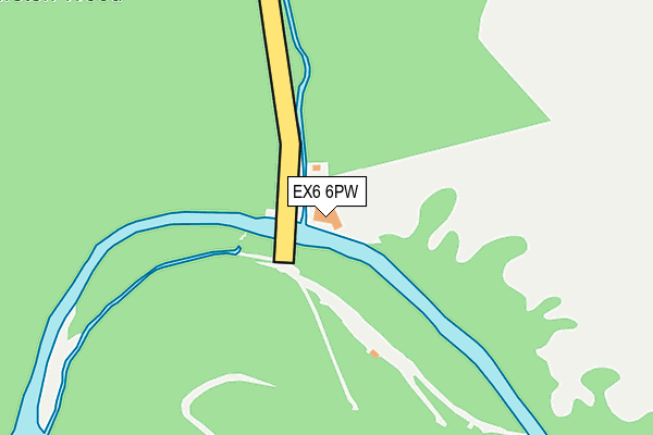 EX6 6PW map - OS OpenMap – Local (Ordnance Survey) EX6 6PW map - OS OpenMap – Local (Ordnance Survey)