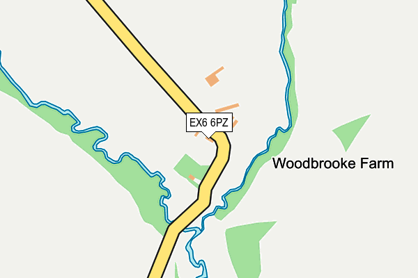EX6 6PZ map - OS OpenMap – Local (Ordnance Survey) EX6 6PZ map - OS OpenMap – Local (Ordnance Survey)