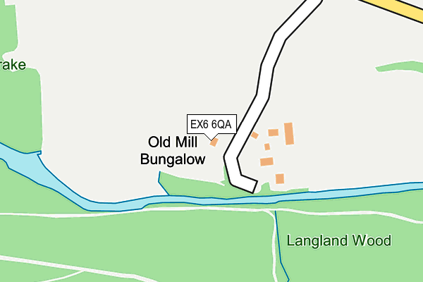 EX6 6QA map - OS OpenMap – Local (Ordnance Survey) EX6 6QA map - OS OpenMap – Local (Ordnance Survey)