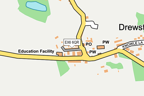 EX6 6QR map - OS OpenMap – Local (Ordnance Survey) EX6 6QR map - OS OpenMap – Local (Ordnance Survey)