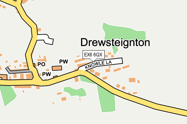 EX6 6QX map - OS OpenMap – Local (Ordnance Survey) EX6 6QX map - OS OpenMap – Local (Ordnance Survey)
