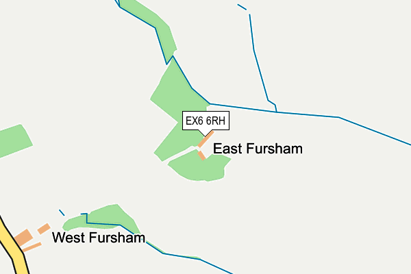 EX6 6RH map - OS OpenMap – Local (Ordnance Survey) EX6 6RH map - OS OpenMap – Local (Ordnance Survey)