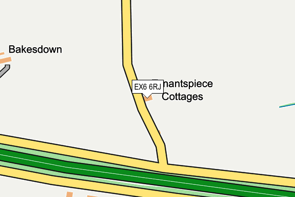 EX6 6RJ map - OS OpenMap – Local (Ordnance Survey)