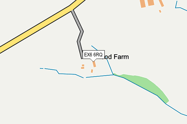 EX6 6RQ map - OS OpenMap – Local (Ordnance Survey) EX6 6RQ map - OS OpenMap – Local (Ordnance Survey)