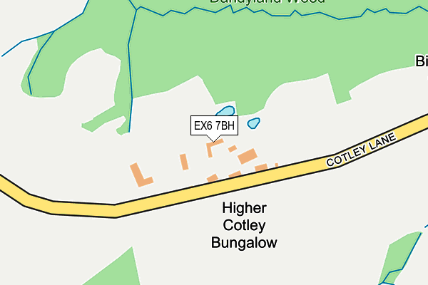 EX6 7BH map - OS OpenMap – Local (Ordnance Survey) EX6 7BH map - OS OpenMap – Local (Ordnance Survey)