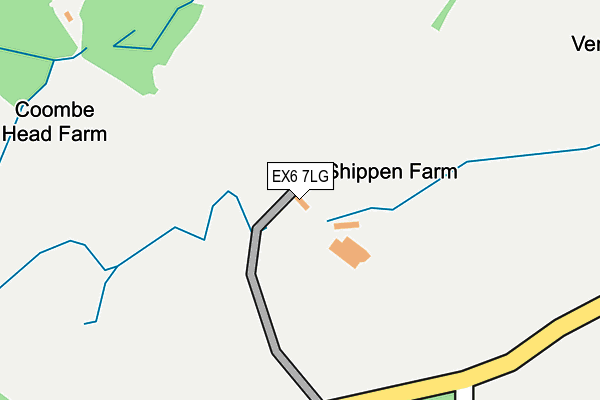 EX6 7LG map - OS OpenMap – Local (Ordnance Survey)