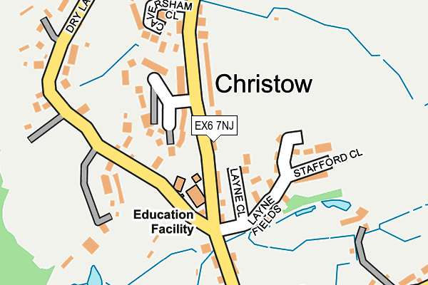 EX6 7NJ map - OS OpenMap – Local (Ordnance Survey) EX6 7NJ map - OS OpenMap – Local (Ordnance Survey)