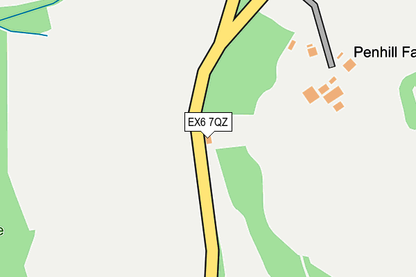 EX6 7QZ map - OS OpenMap – Local (Ordnance Survey) EX6 7QZ map - OS OpenMap – Local (Ordnance Survey)