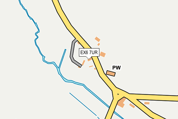 EX6 7UR map - OS OpenMap – Local (Ordnance Survey)