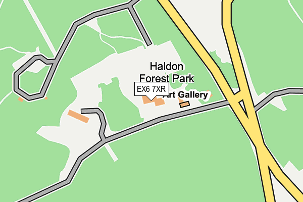 EX6 7XR map - OS OpenMap – Local (Ordnance Survey)