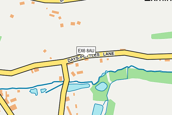 EX6 8AU map - OS OpenMap – Local (Ordnance Survey) EX6 8AU map - OS OpenMap – Local (Ordnance Survey)