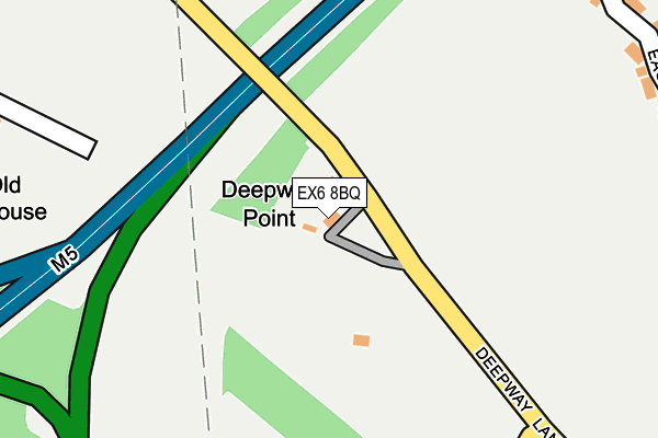 EX6 8BQ map - OS OpenMap – Local (Ordnance Survey) EX6 8BQ map - OS OpenMap – Local (Ordnance Survey)