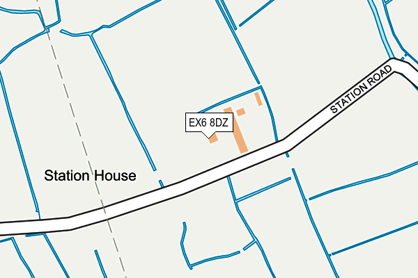 EX6 8DZ map - OS OpenMap – Local (Ordnance Survey) EX6 8DZ map - OS OpenMap – Local (Ordnance Survey)