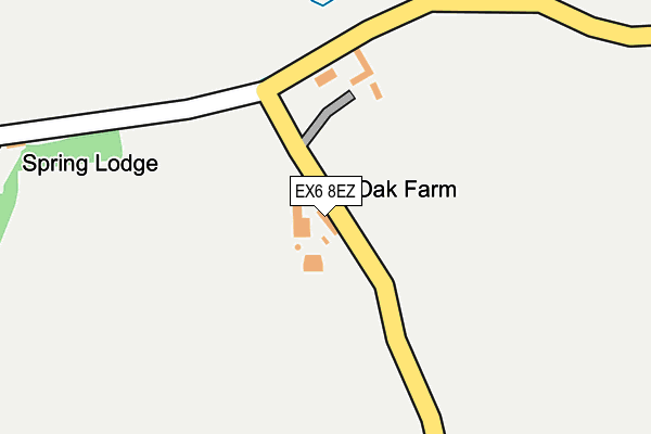 EX6 8EZ map - OS OpenMap – Local (Ordnance Survey) EX6 8EZ map - OS OpenMap – Local (Ordnance Survey)