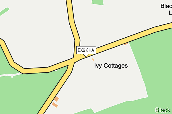 EX6 8HA map - OS OpenMap – Local (Ordnance Survey) EX6 8HA map - OS OpenMap – Local (Ordnance Survey)