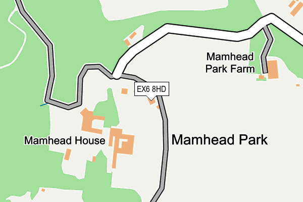 EX6 8HD map - OS OpenMap – Local (Ordnance Survey) EX6 8HD map - OS OpenMap – Local (Ordnance Survey)