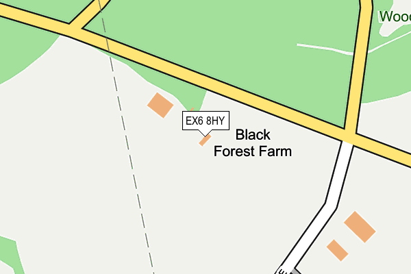 EX6 8HY map - OS OpenMap – Local (Ordnance Survey)