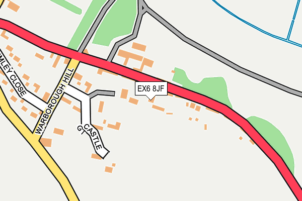 EX6 8JF map - OS OpenMap – Local (Ordnance Survey) EX6 8JF map - OS OpenMap – Local (Ordnance Survey)