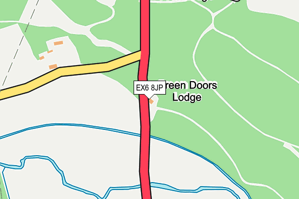 EX6 8JP map - OS OpenMap – Local (Ordnance Survey) EX6 8JP map - OS OpenMap – Local (Ordnance Survey)
