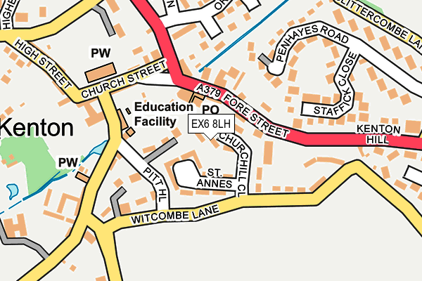 EX6 8LH map - OS OpenMap – Local (Ordnance Survey) EX6 8LH map - OS OpenMap – Local (Ordnance Survey)