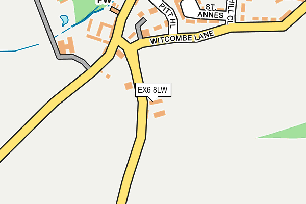 EX6 8LW map - OS OpenMap – Local (Ordnance Survey) EX6 8LW map - OS OpenMap – Local (Ordnance Survey)