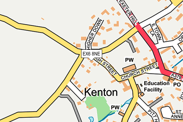 EX6 8NE map - OS OpenMap – Local (Ordnance Survey) EX6 8NE map - OS OpenMap – Local (Ordnance Survey)