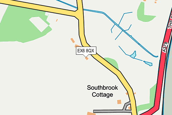 EX6 8QX map - OS OpenMap – Local (Ordnance Survey)