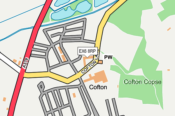 EX6 8RP map - OS OpenMap – Local (Ordnance Survey) EX6 8RP map - OS OpenMap – Local (Ordnance Survey)