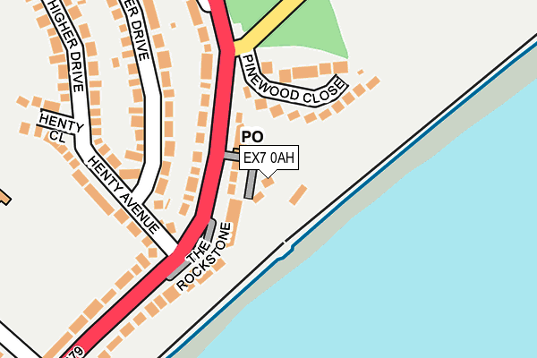 EX7 0AH map - OS OpenMap – Local (Ordnance Survey) EX7 0AH map - OS OpenMap – Local (Ordnance Survey)