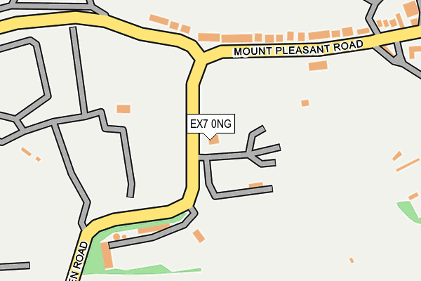 EX7 0NG map - OS OpenMap – Local (Ordnance Survey) EX7 0NG map - OS OpenMap – Local (Ordnance Survey)