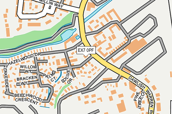 EX7 0PF map - OS OpenMap – Local (Ordnance Survey) EX7 0PF map - OS OpenMap – Local (Ordnance Survey)