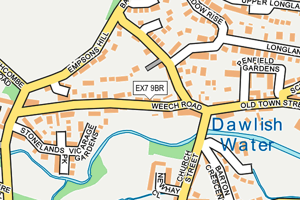 EX7 9BR map - OS OpenMap – Local (Ordnance Survey) EX7 9BR map - OS OpenMap – Local (Ordnance Survey)