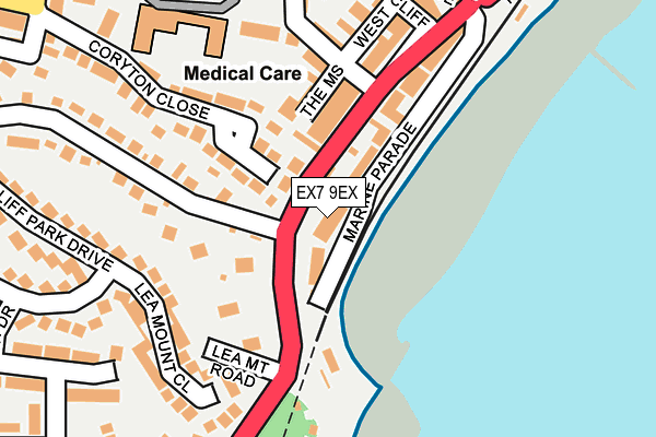EX7 9EX map - OS OpenMap – Local (Ordnance Survey) EX7 9EX map - OS OpenMap – Local (Ordnance Survey)