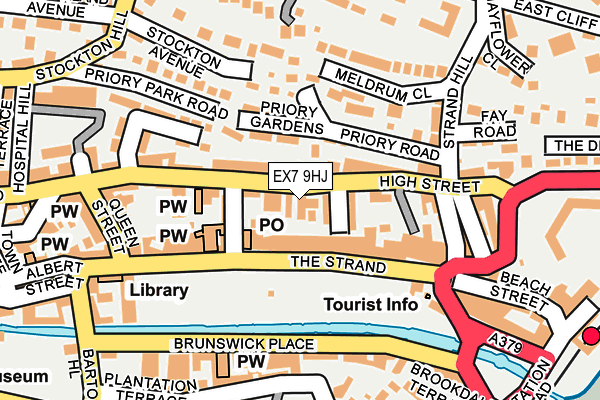 EX7 9HJ map - OS OpenMap – Local (Ordnance Survey) EX7 9HJ map - OS OpenMap – Local (Ordnance Survey)