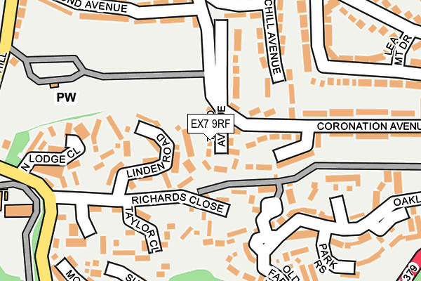 EX7 9RF map - OS OpenMap – Local (Ordnance Survey) EX7 9RF map - OS OpenMap – Local (Ordnance Survey)