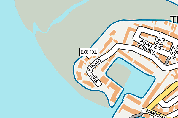 EX8 1XL map - OS OpenMap – Local (Ordnance Survey) EX8 1XL map - OS OpenMap – Local (Ordnance Survey)