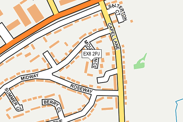 EX8 2PJ map - OS OpenMap – Local (Ordnance Survey) EX8 2PJ map - OS OpenMap – Local (Ordnance Survey)