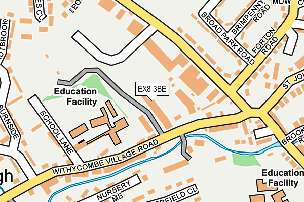 EX8 3BE map - OS OpenMap – Local (Ordnance Survey) EX8 3BE map - OS OpenMap – Local (Ordnance Survey)