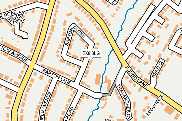 EX8 3LG map - OS OpenMap – Local (Ordnance Survey) EX8 3LG map - OS OpenMap – Local (Ordnance Survey)