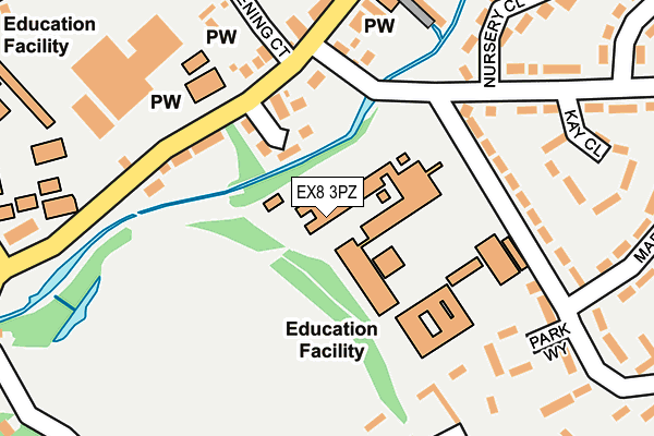 EX8 3PZ map - OS OpenMap – Local (Ordnance Survey) EX8 3PZ map - OS OpenMap – Local (Ordnance Survey)