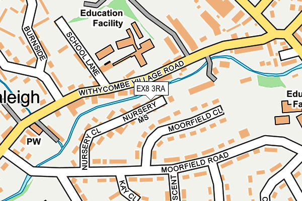 EX8 3RA map - OS OpenMap – Local (Ordnance Survey) EX8 3RA map - OS OpenMap – Local (Ordnance Survey)